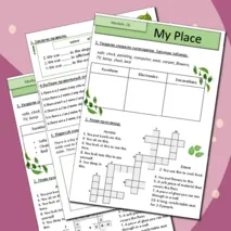Рабочий лист Spotlight 6 Module 2b (My Place)