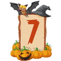 Оформление на Хэллоуин/ Halloween.Алфавит(русский/английский).Цифры.Знаки препинания