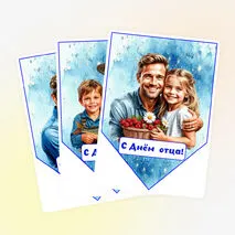 Оформление «День отца» (растяжка, флажки, речевые облачка)