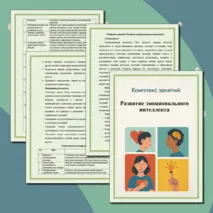 Комплекс занятий на тему: Развитие эмоционального интеллекта