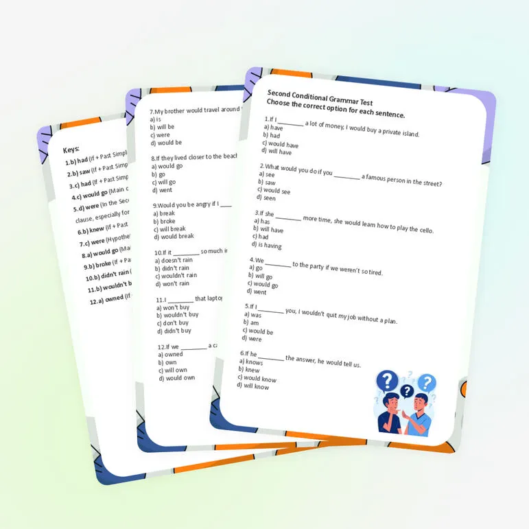 Тест по английскому языку «Conditional 2»