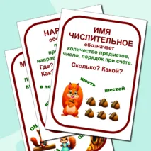 Части речи. Наглядный материал.