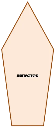 Пятиугольник: лепесток