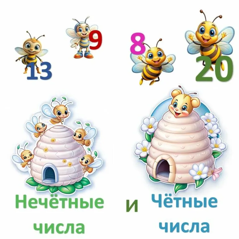 Математическая игра “Чётные и нечётные числа”