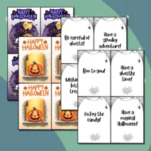 Открытки с пожеланиями на английском языке «Хэллоуин» (Happy Halloween).