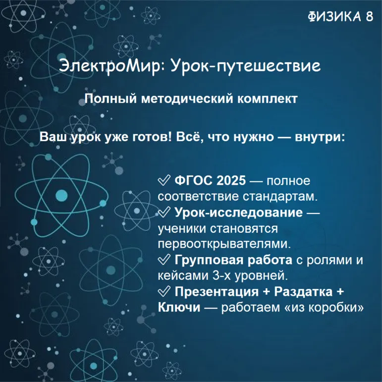 Урок физики. Электризация тел. Два рода зарядов.