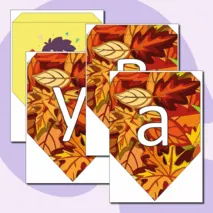 Флажки ко дню знаний.