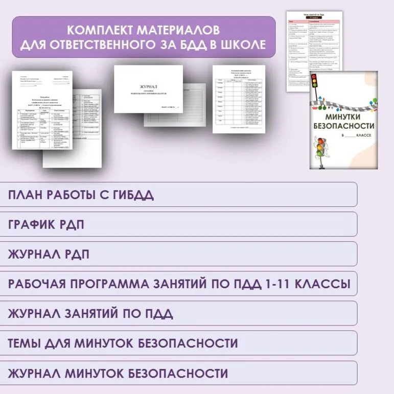 Комплект для ответственного за БДД для работы с ГИБДД