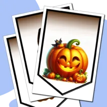 Halloween. Оформление флажками на английском (буквы, цифры, знаки, рисунки)