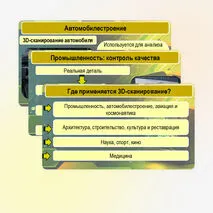 Презентация «Аддитивные технологии. Области применения трёхмерного сканирования»