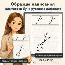 Образцы написания элементов букв русского алфавита