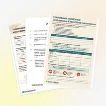 Рабочий лист «Топливные полезные ископаемые Казахстана»