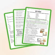 Рабочий лист Spotlight 6, Module 2B «My Place»