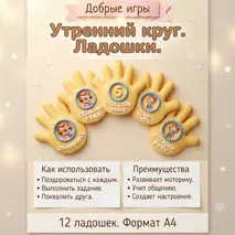 Утренний круг. Ладошки. Добрые игры