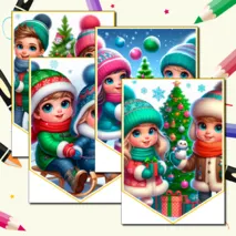 Зимние флажки 