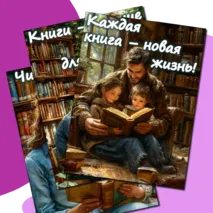 Всероссийский день чтения. 9 октября. Материалы для оформления стенда + закладки и наклейки.