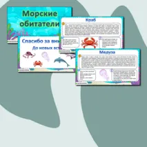 Презентация «Морские обитатели»