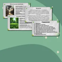 Комплект урока по предмету «ОБЗР» для 11 класса на тему: «Экологическая грамотность и разумное природопользование» (презентация + конспект урока + технологическая карта)