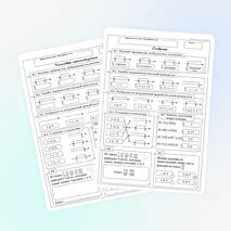 Рабочий лист «Числовые промежутки»