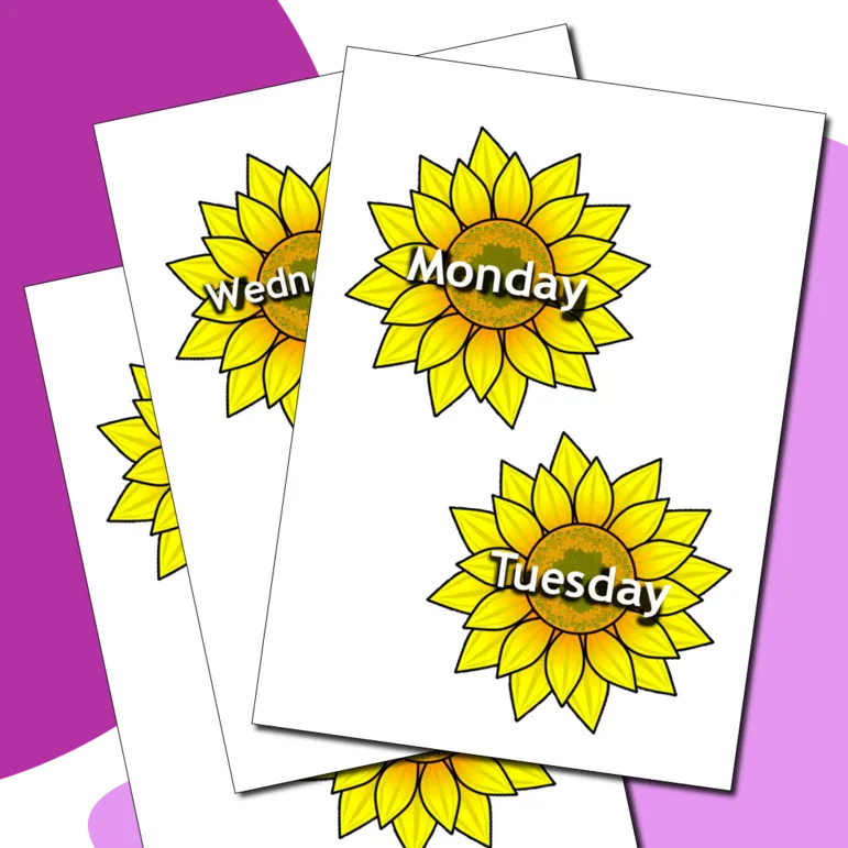 Days of the week and months