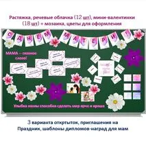 Оформление (доски, окна, стенгазеты) ко Дню Матери. Разговоры о важном. Классный час 