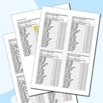 Сборник карточек «Гласные в суффиксах действительных причастий настоящего времени»