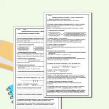 Проверочная работа по разделу 1 