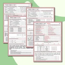 Rainbow English 4 класс. Контрольная работа Unit 1