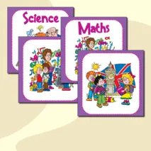School subjects Школьные предметы Дидактические карточки на английском языке