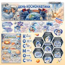 Оформление «День Космонавтики». Разговоры о важном «65 лет триумфа. Ко Дню космонавтики.»