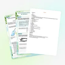 Презентация + рабочий лист «Растительная клетка, её изучение»