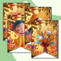 Флажки для украшения класса 