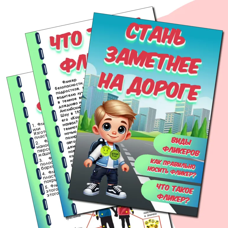 Папка-передвижка «Стань заметнее на дороге»