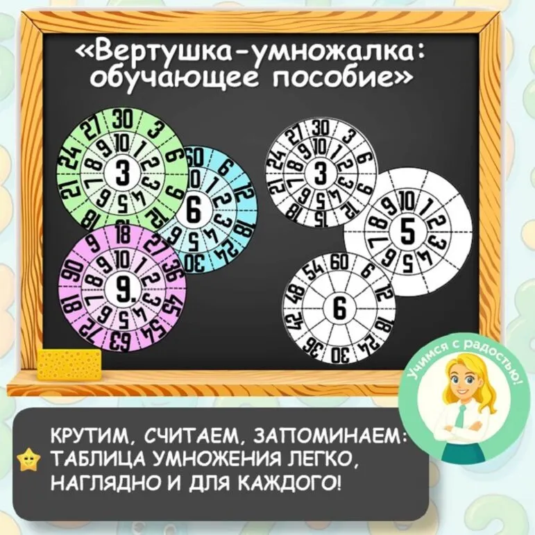 «Вертушка-умножалка: обучающее пособие по таблице умножения»