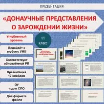 Презентация. «Донаучные представления о зарождении жизни» Биология 11 класс. Углубленный уровень