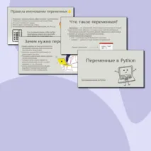 Презентация «Переменные в Python»