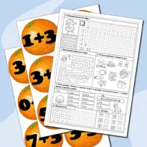 Рабочий лист. Подготовка к школе. Математика. ЧИСЛО И ЦИФРА 3. Дидактическая игры 