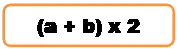Прямоугольник: скругленные углы: (a + b) x 2