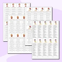 Карточки-пятиминутки, карточки-вклейки. Закладки «Прилагательное. Признаки прилагательных.Род, падеж, число,н.ф., разряд.